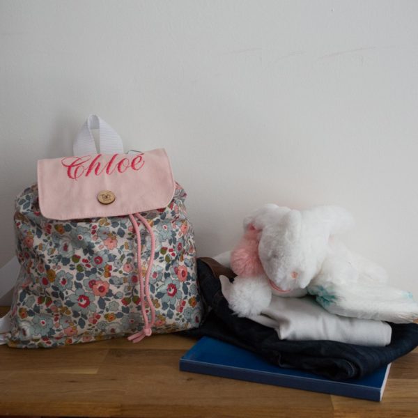 Sac à dos LIBERTY enduit " Colchiques dans les prés" – Image 3