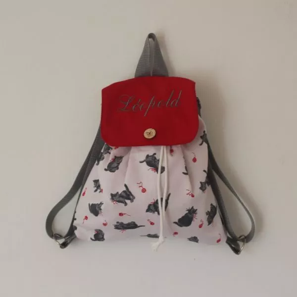 Sac à dos "C'est la mère Michèle qui a perdu son chat"