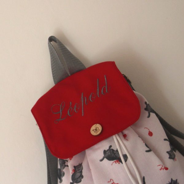 Sac à dos "C'est la mère Michèle qui a perdu son chat" – Image 2