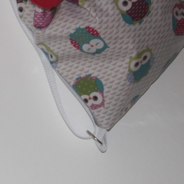 Sac à dos enduit "Coucou Hibou ! coucou Hibou !" – Image 3