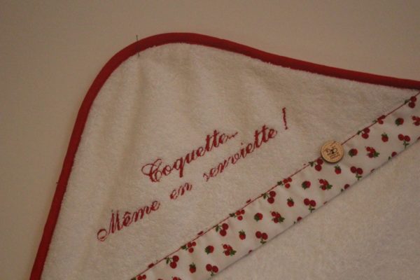 Sortie de bain bébé "4.5.6 Cueillir des cerises" – Image 2