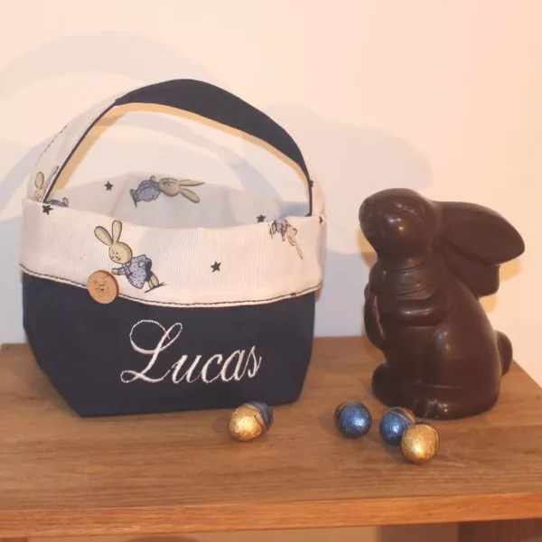 Panier de Pâques "Mon petit lapin a bien du chagrin"