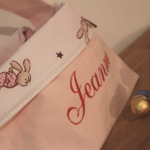 Panier de Pâques "Mon petit lapin est caché dans le jardin" – Image 2