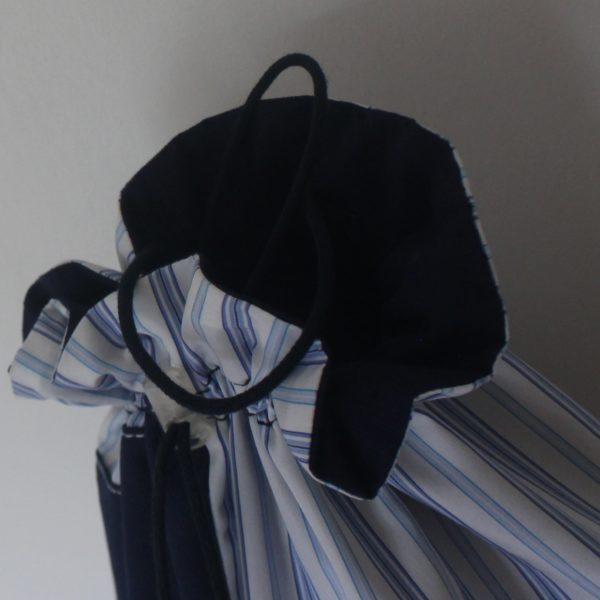 Sac à trésors rayé bleu ciel – Image 2