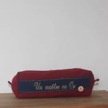 Trousse bordeaux et bleu marine