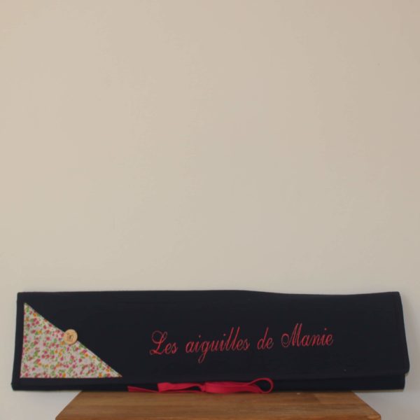 Trousse à aiguilles à tricoter "Rose"