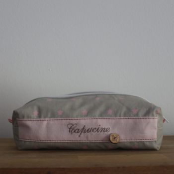 Trousse enduite étoiles roses