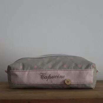 Trousse enduite étoiles roses