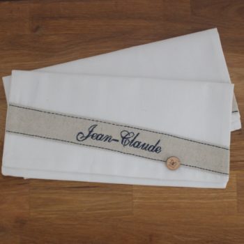 Pochette unie à serviette de table