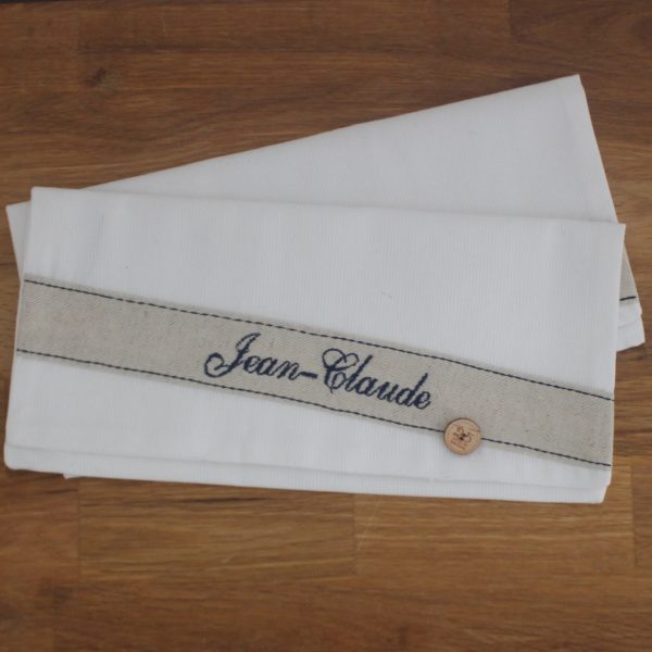 Pochette unie à serviette de table