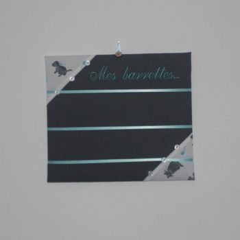 Tableau à barrettes "Trois petits chats"