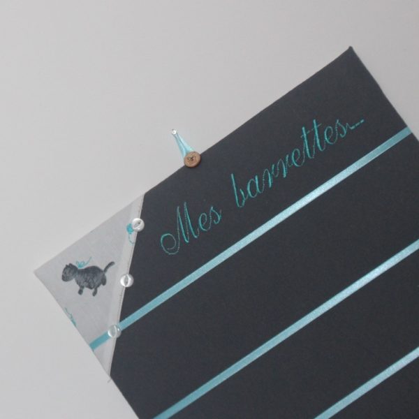 Tableau à barrettes "Trois petits chats" – Image 2