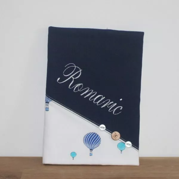 Housse de carnet de santé "Oh la belle bleue !"