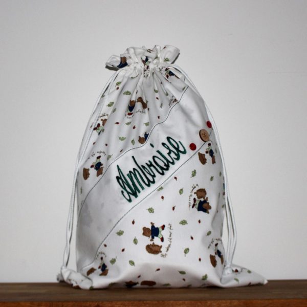 Sac à linge enfant "J'ai ramassé des champignons"