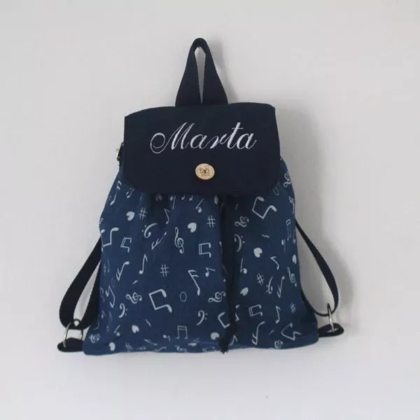 Sac à dos "J'aimerais bien faire de la musique"