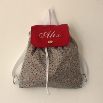 Sac à dos "Flic, flac, floc" enduit