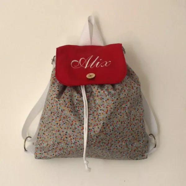 Sac à dos "Flic, flac, floc" enduit
