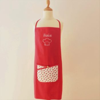 Tablier personnalisé enfant "4.5.6 Cueillir des cerises"