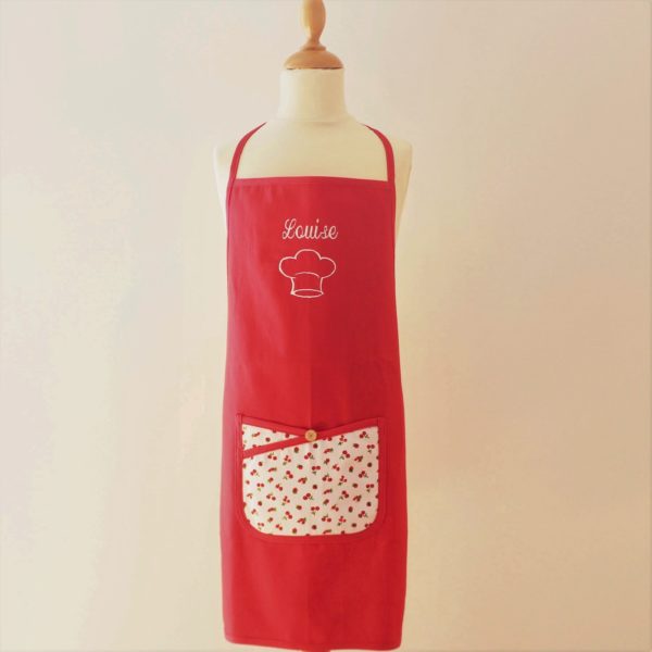 Tablier personnalisé enfant "4.5.6 Cueillir des cerises"