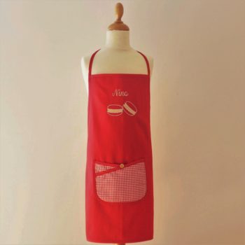 Tablier personnalisé enfant "Macarons"