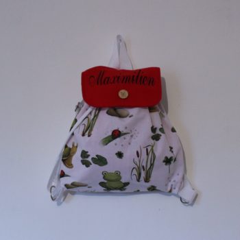 Sac à dos "C'est la fête à la grenouille"